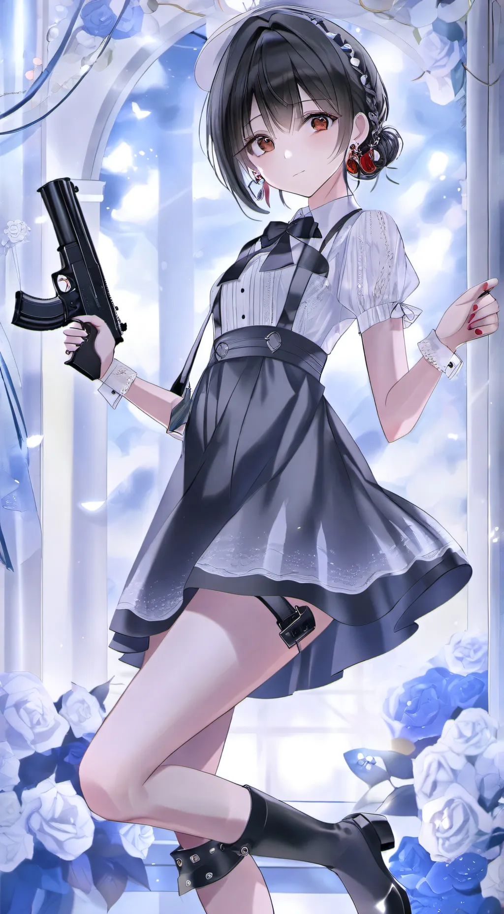 ai character: A weird town  background