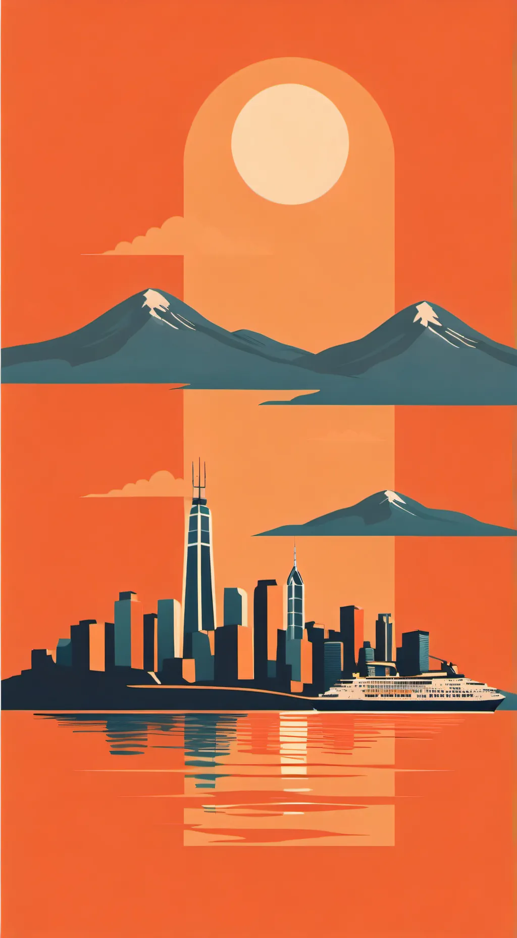 ai character: ni city's and town background