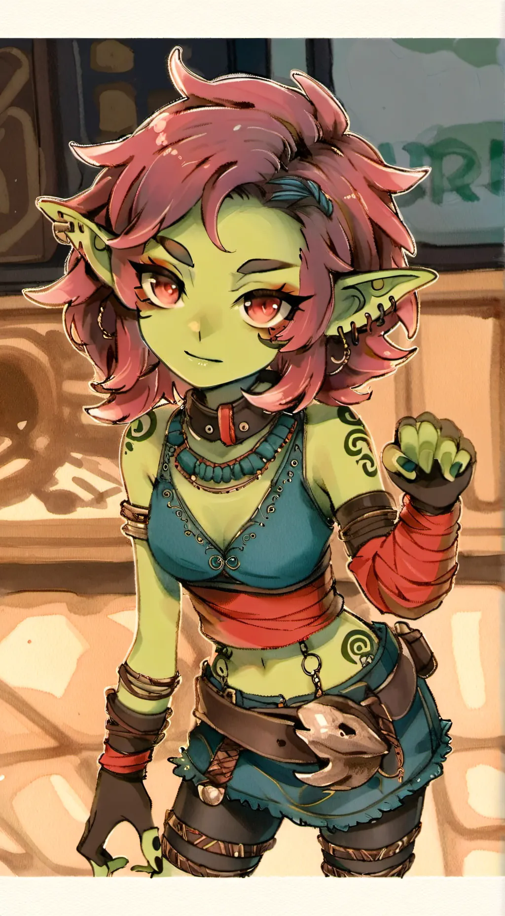 ai character: Gabby the Goblin background