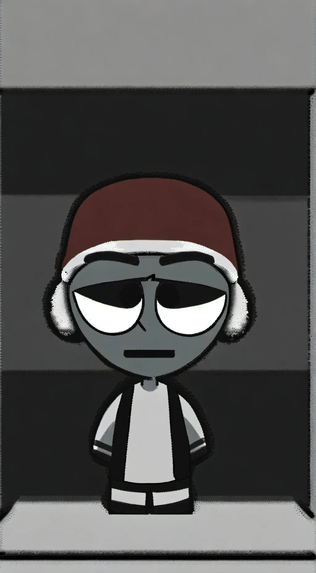 ai character: gray background