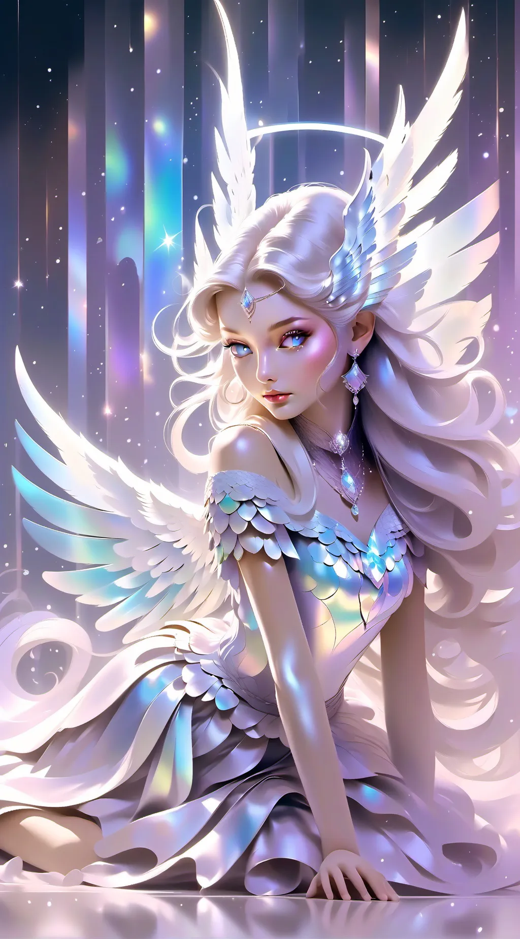 ai character: Angela  background