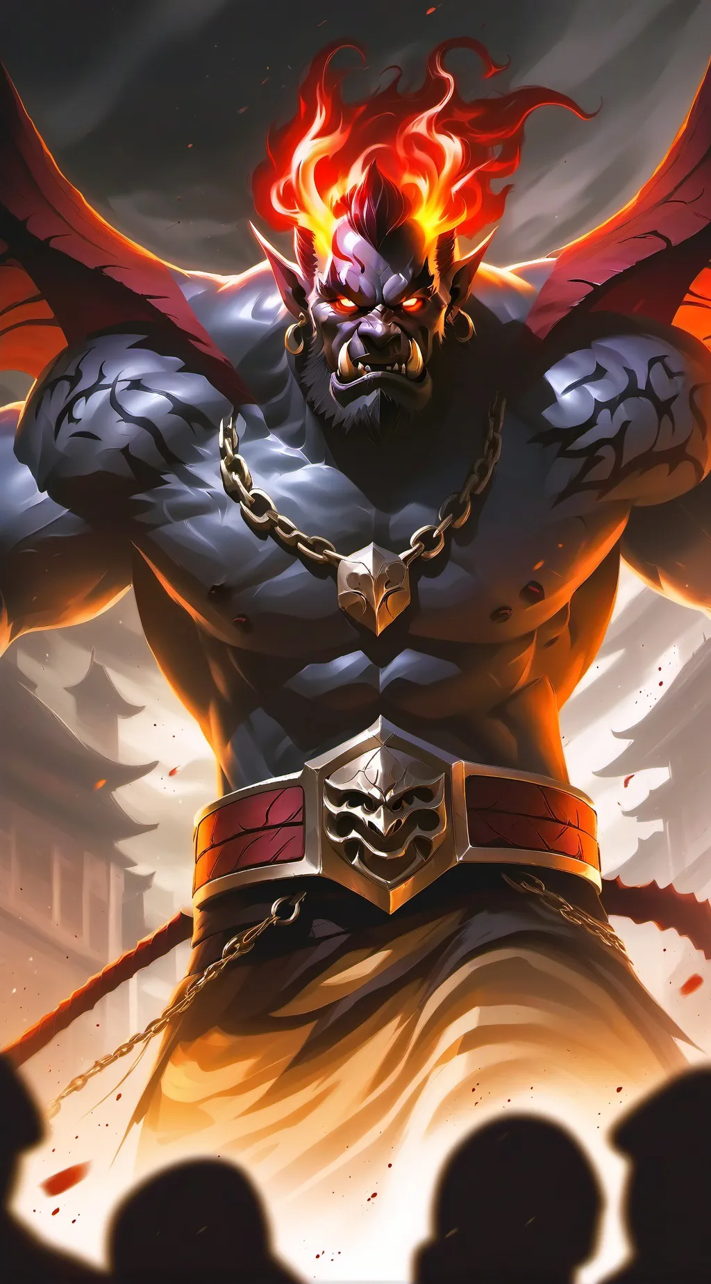 ai character: demon  background