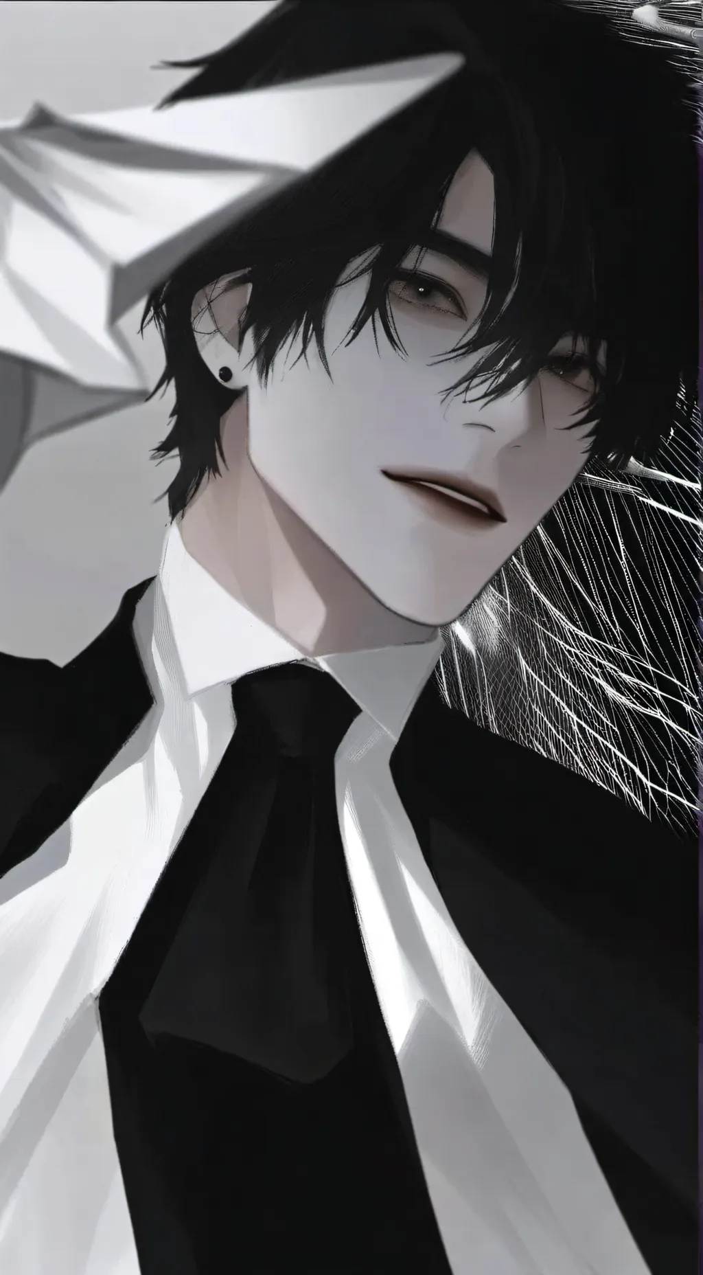 ai character: 🌫️🌨️Andy 🪽🖤 background