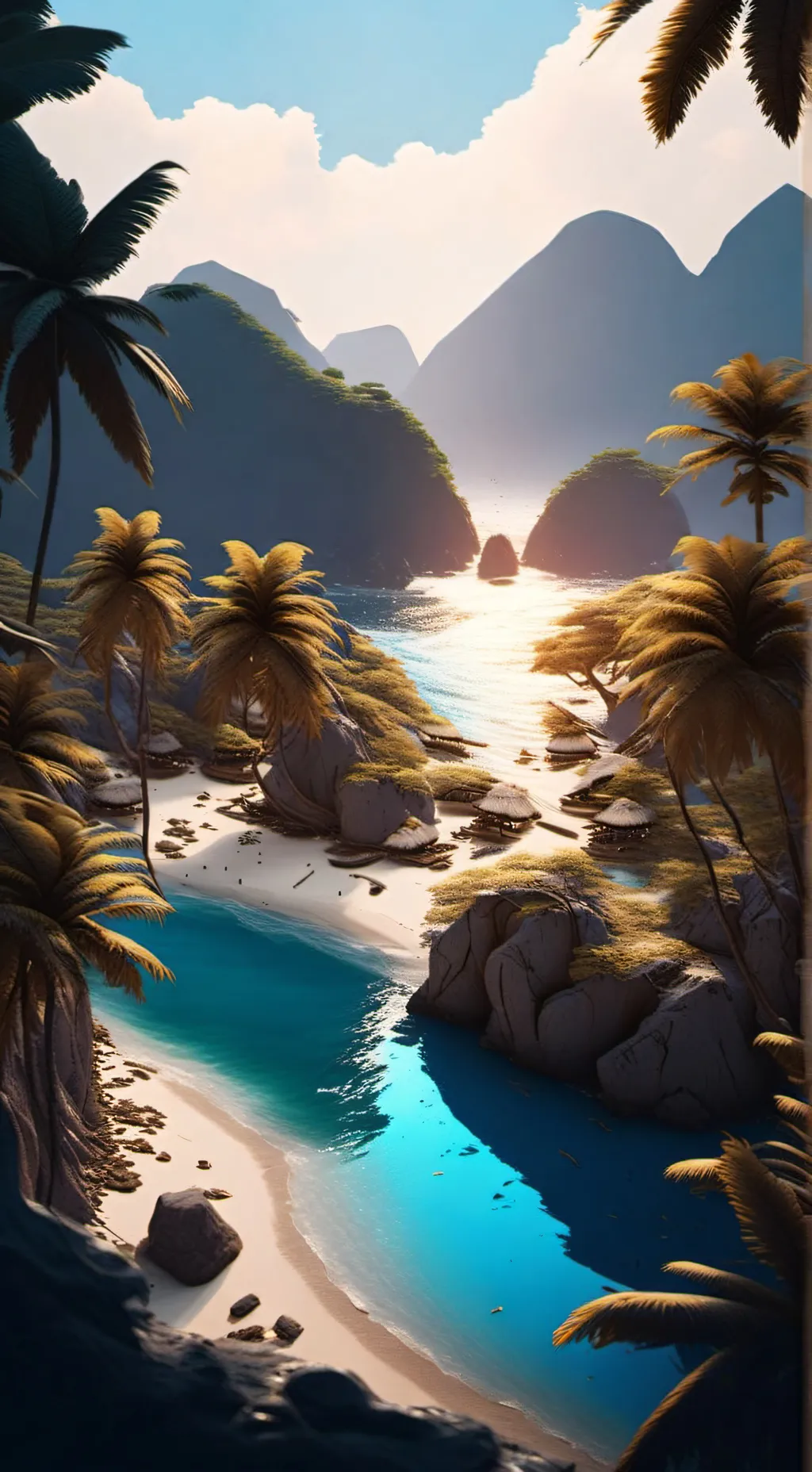 ai character: The lost world  background