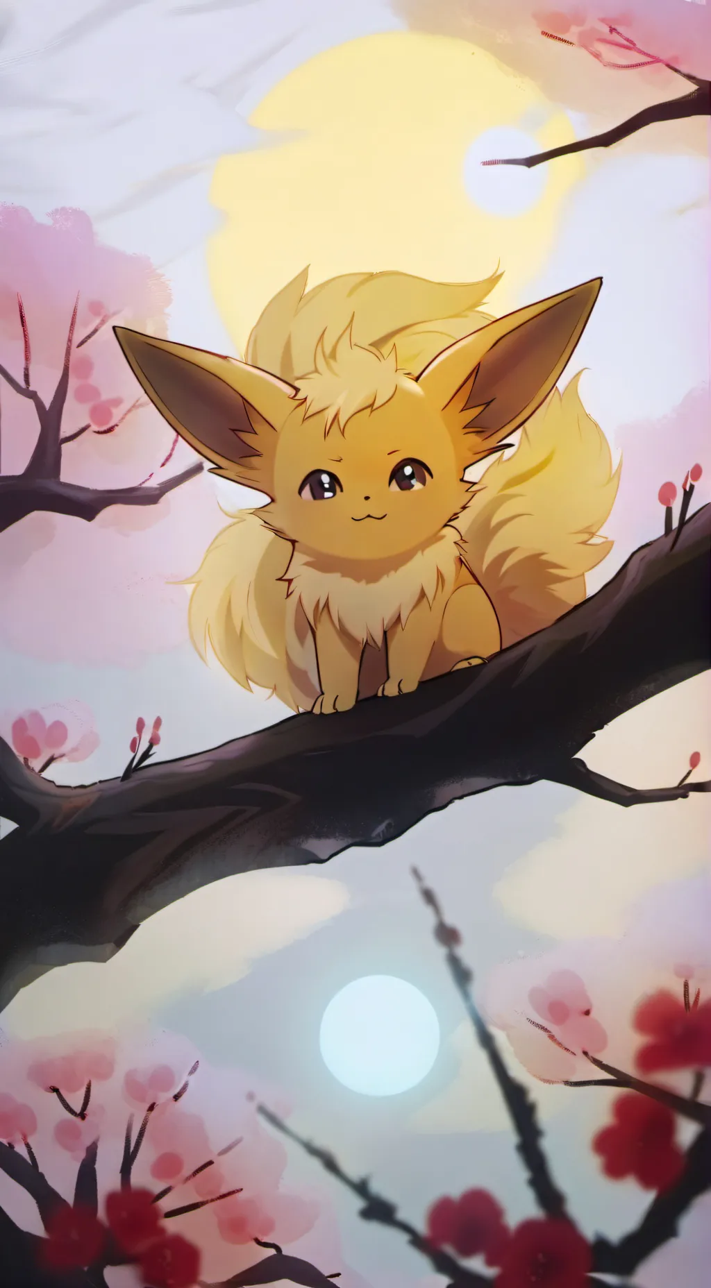 ai character: Friday Flareon background