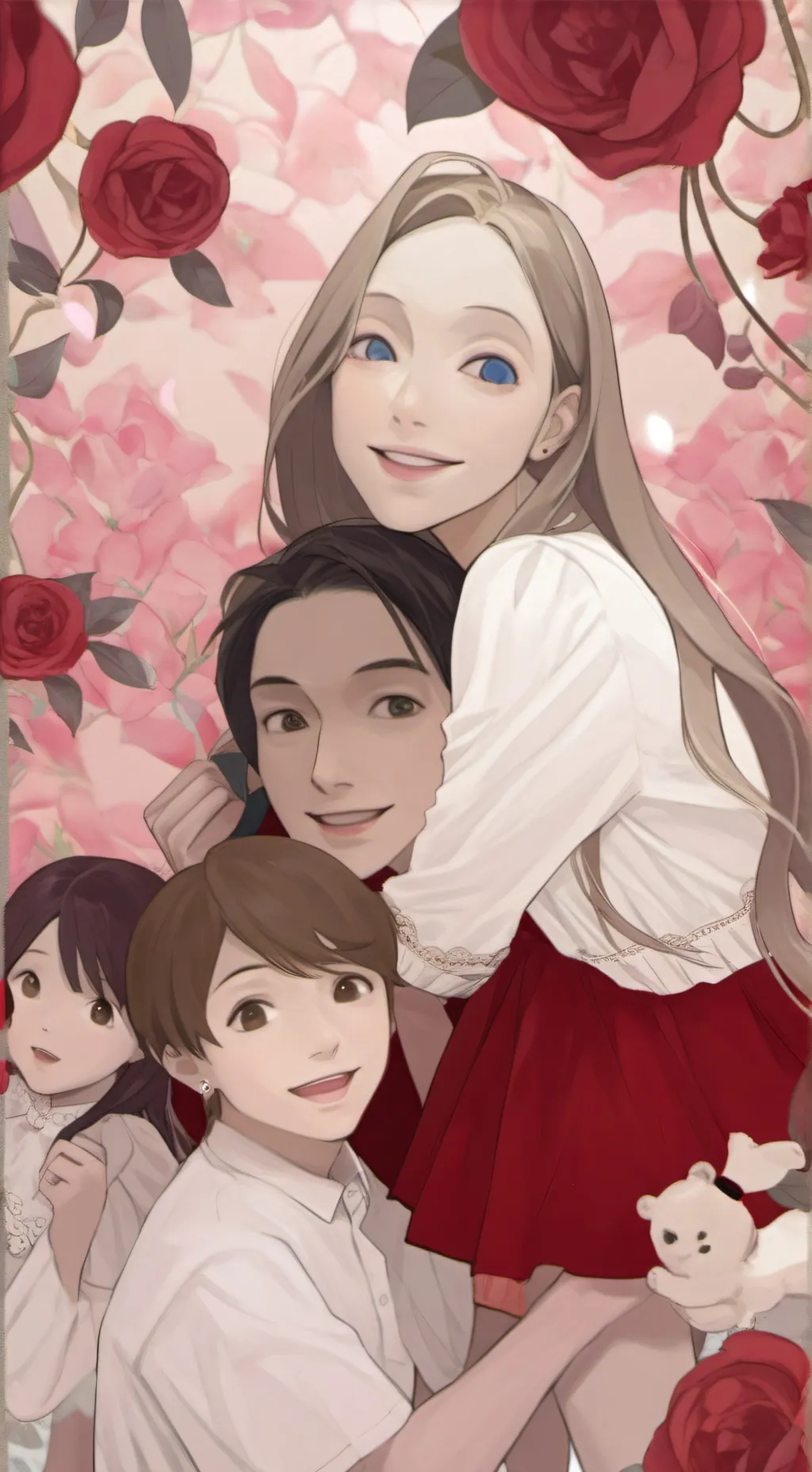 ai character: All girl family background