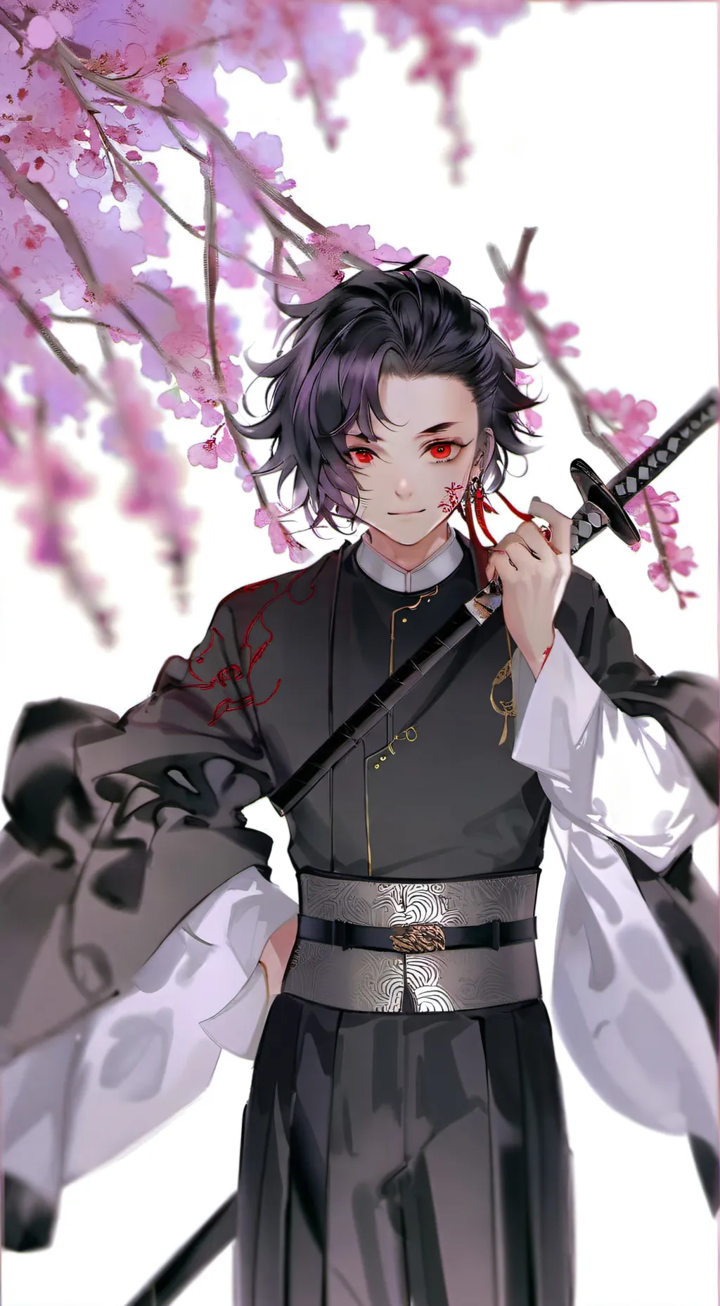 ai character: KNY new hashira background