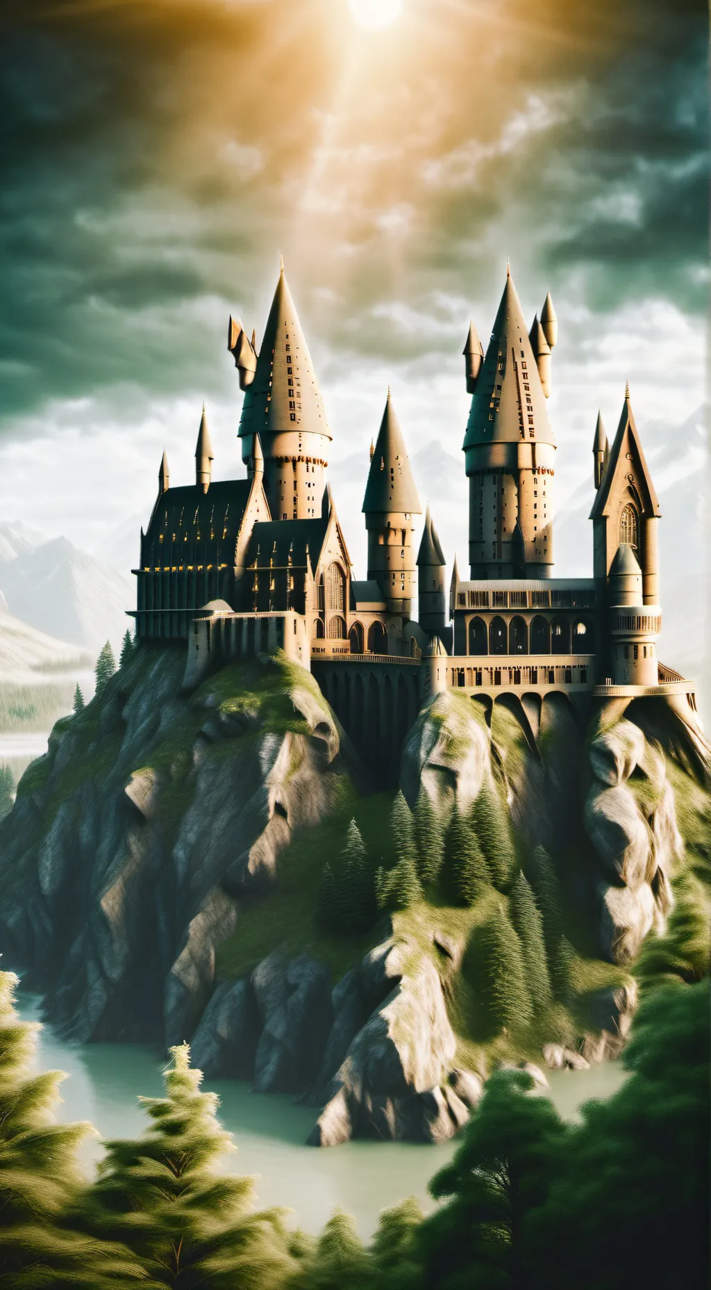 ai character: Hogwarts School background