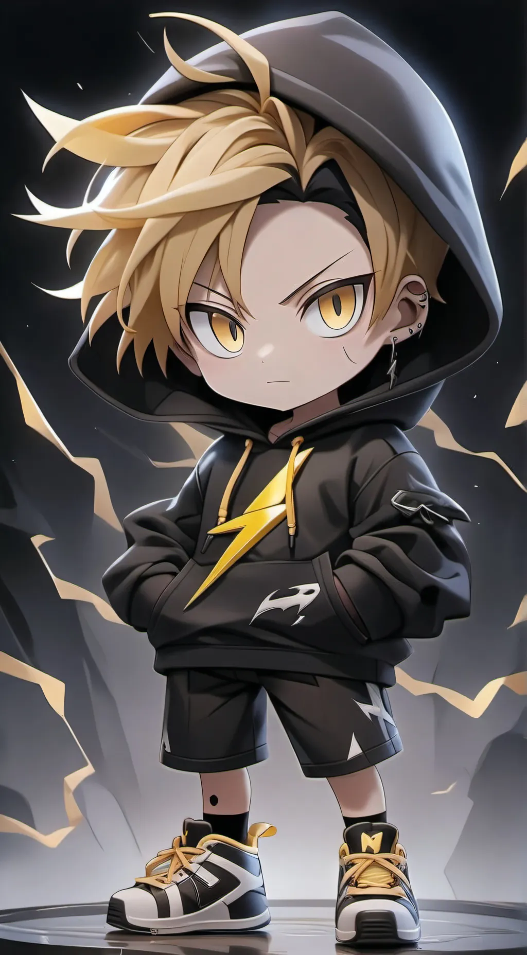 ai character: Denki background