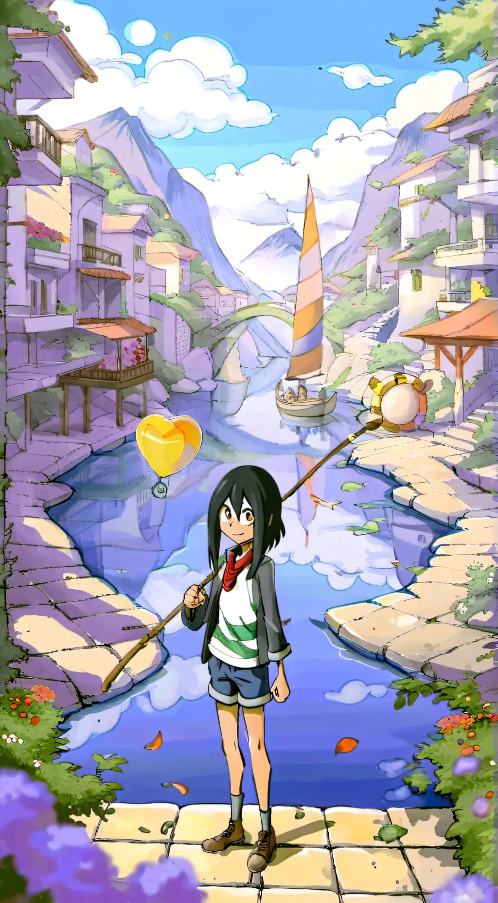 ai character: Tsuyu background