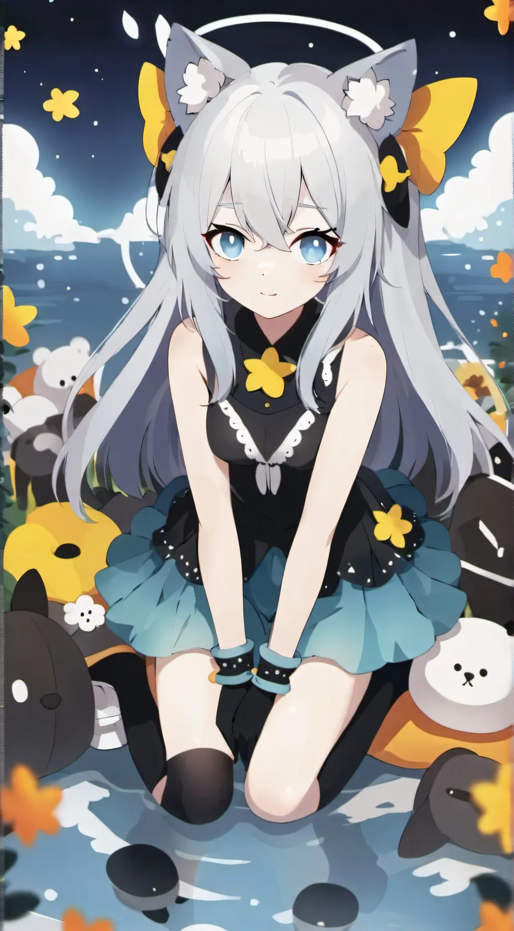 ai character: HH and Heaven background