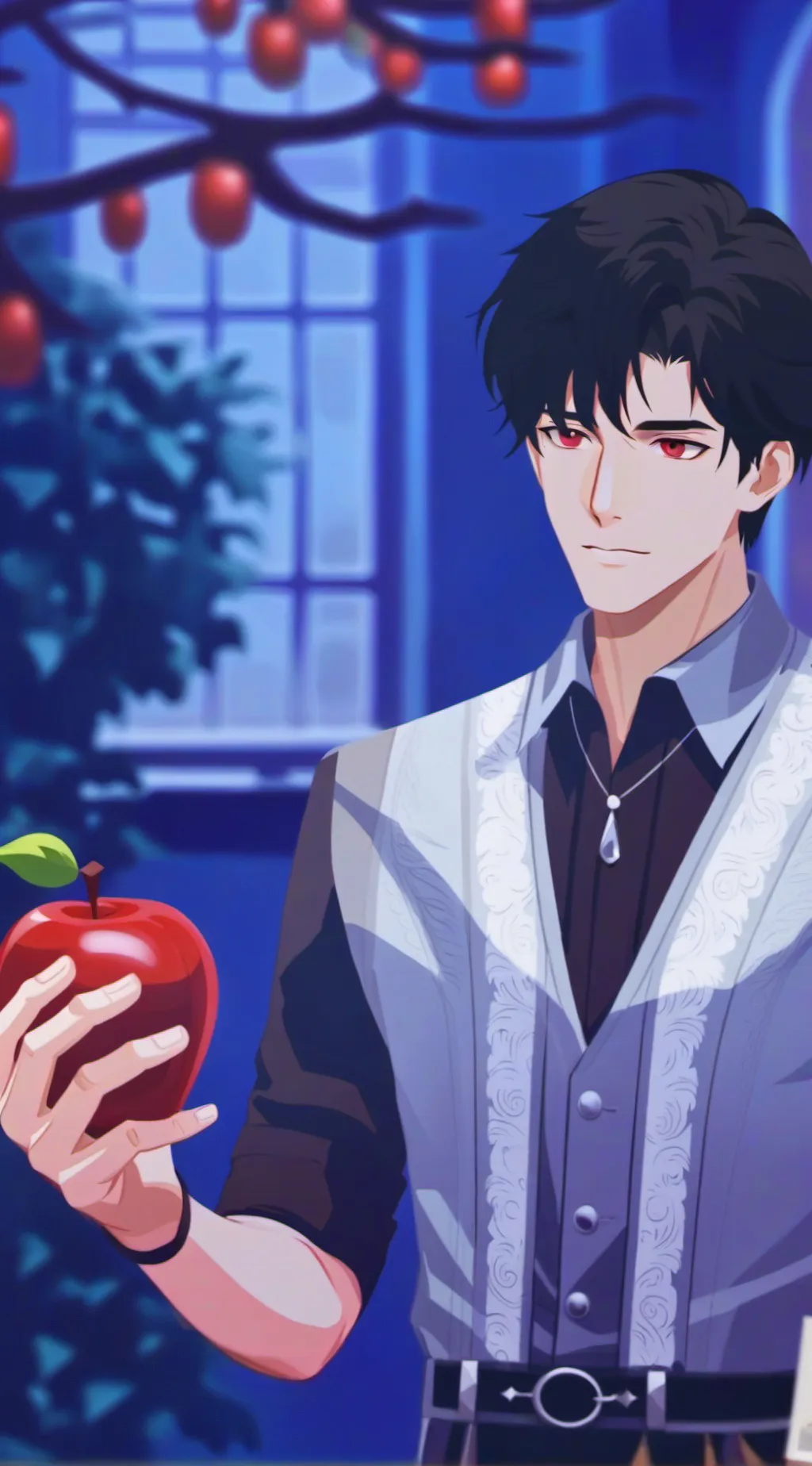 ai character: Valitino/ Val background