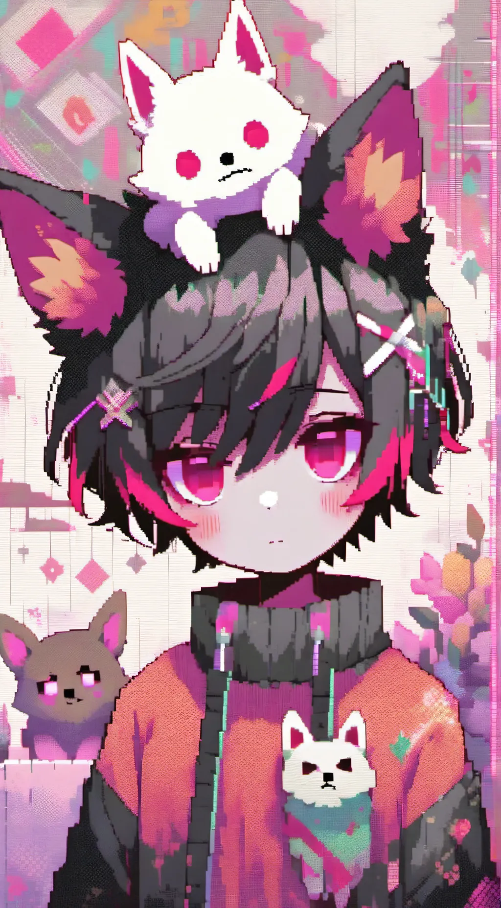 ai character: Foxy/ Fritz background