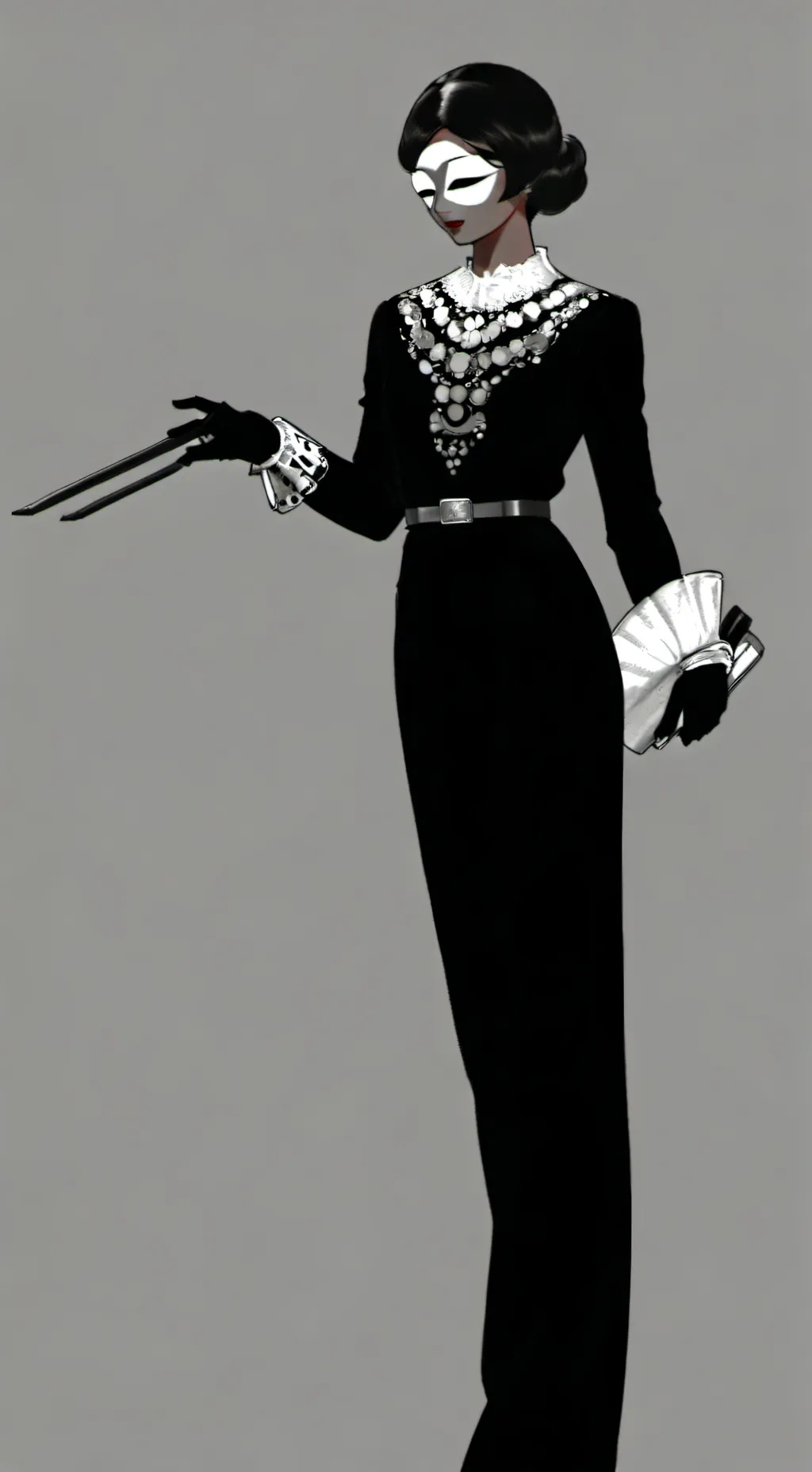 ai character: sus black  background