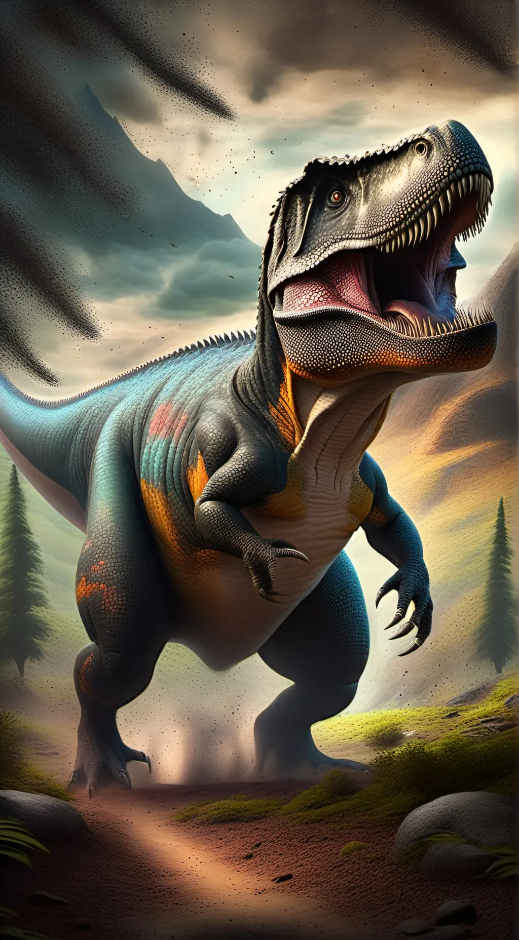 ai character: Omega rex background