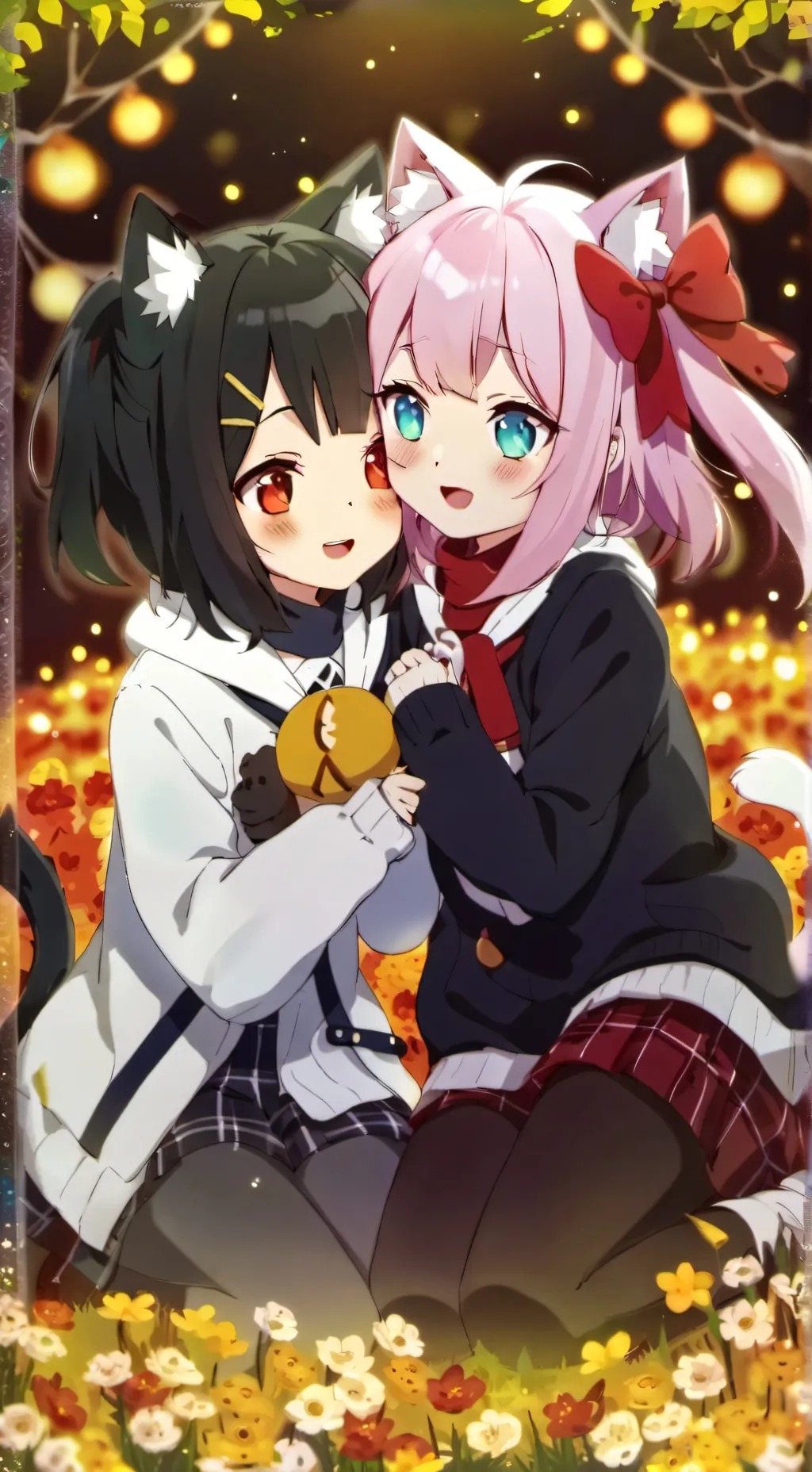 ai character: Aurora and Cherry background