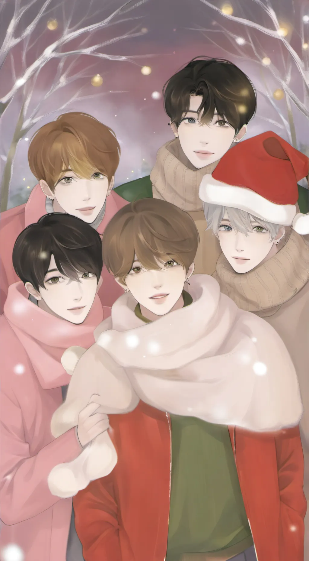 ai character: 🎄SKZ XMAS FANSIGN🎄 background