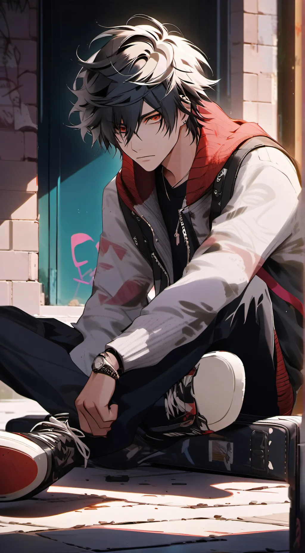 ai character: Mean kid >:3 background