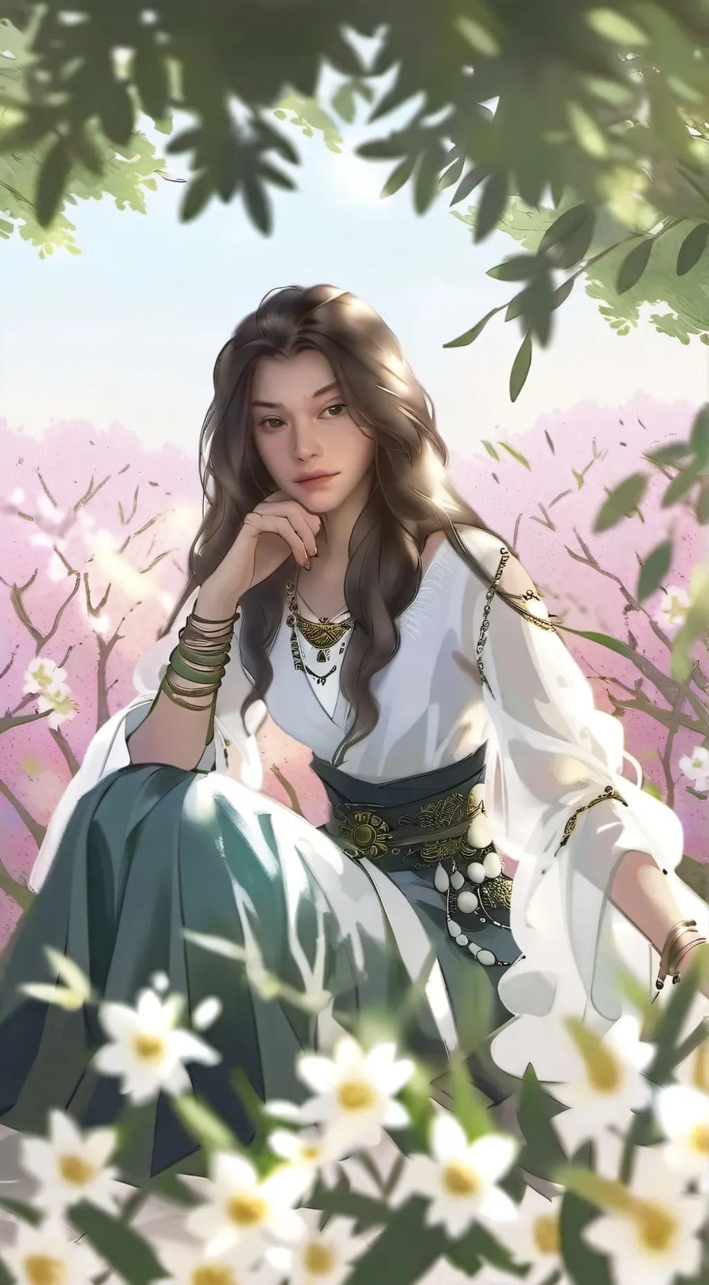 ai character: Marie  background