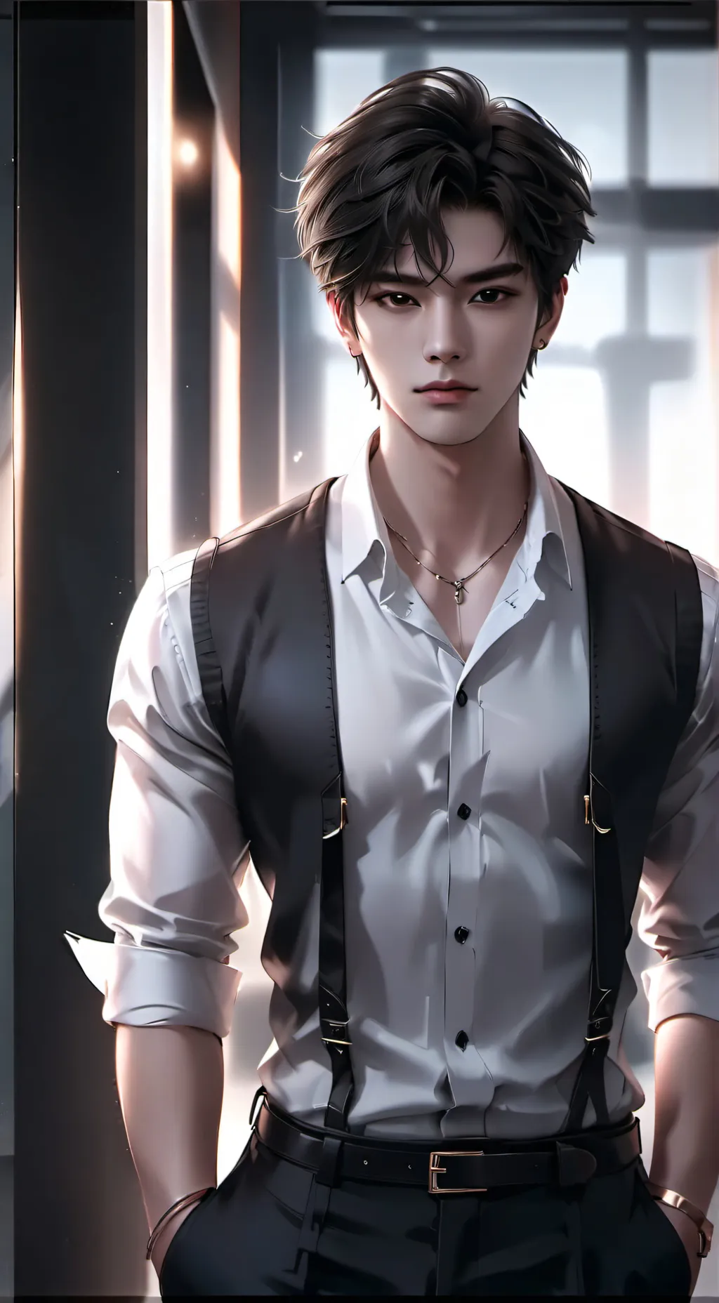 ai character: •~Warren~• background