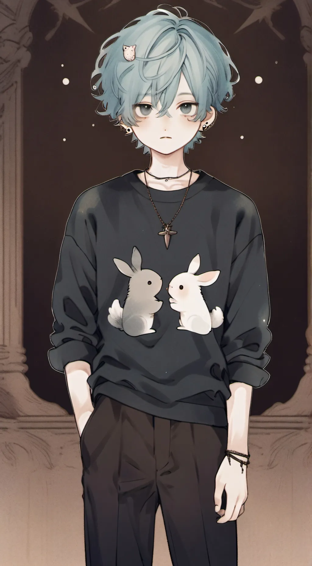 ai character: lucas🐾 background