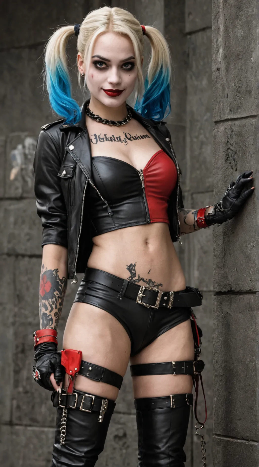 ai character: Harley Quinn background