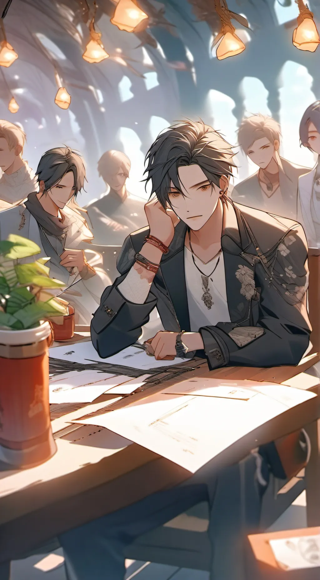 ai character: 🤫🧏alex🤫🧏 background