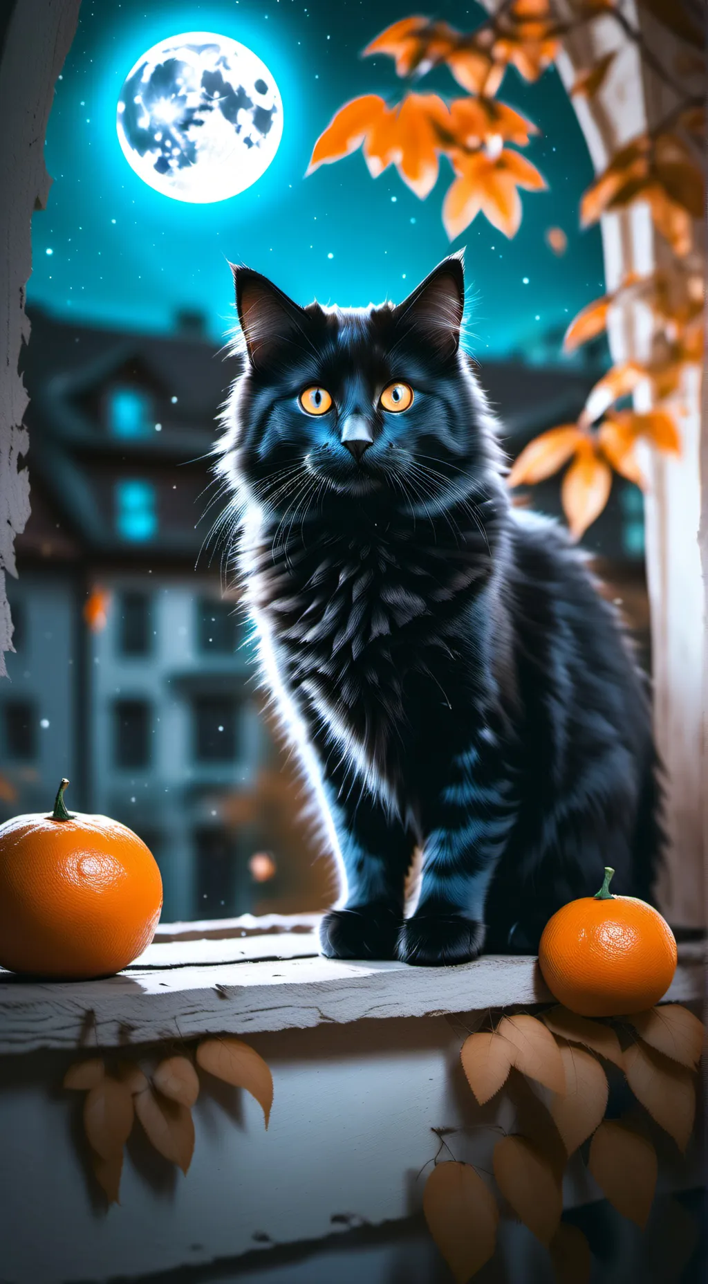 ai character: Your kitten-Orangy background