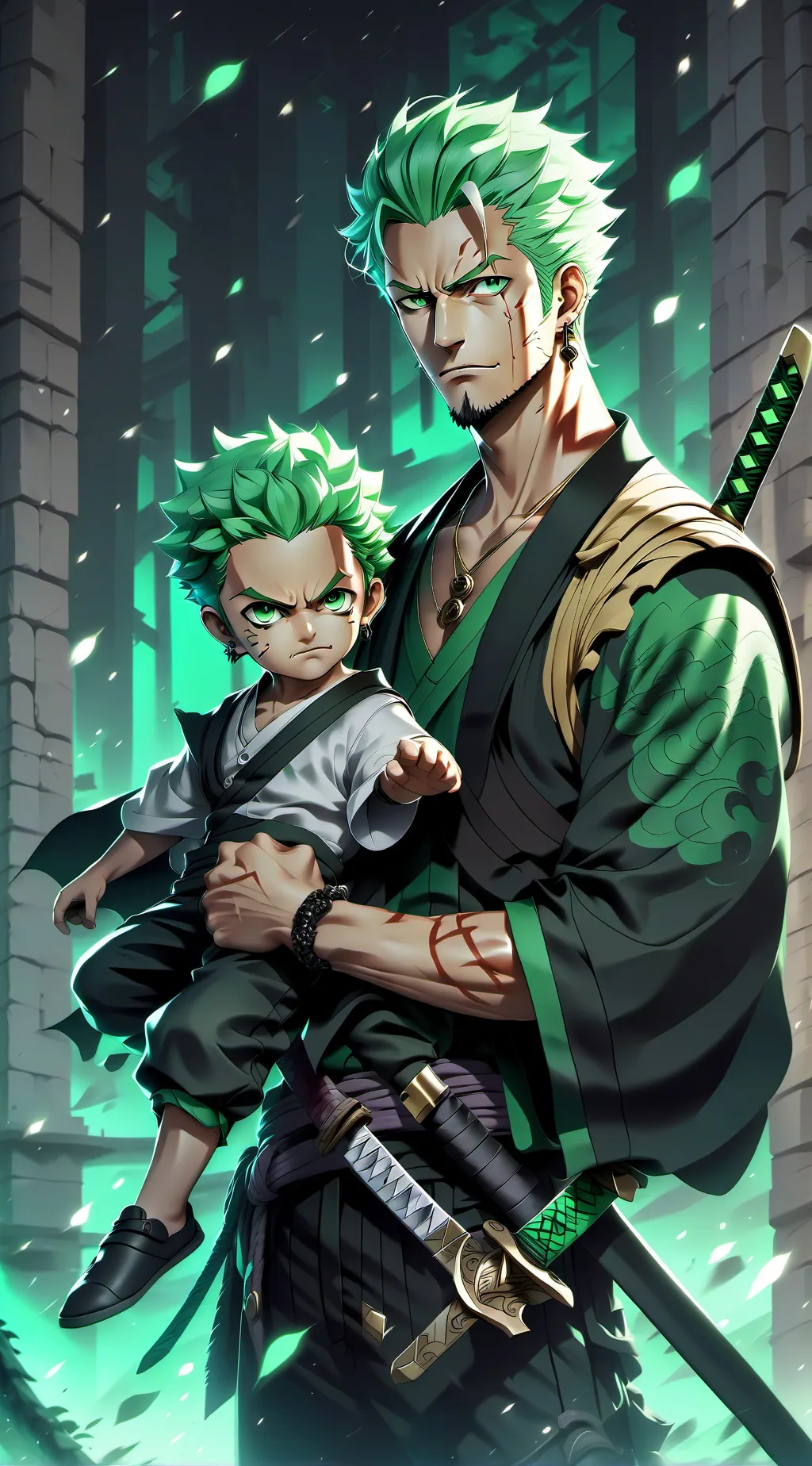 ai character: Zoro’s son background