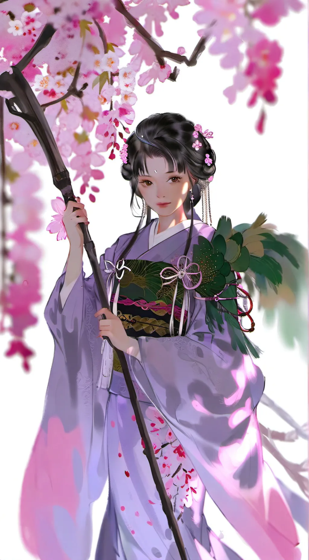 ai character: Goddex Flora 🌺🌸🌼 background