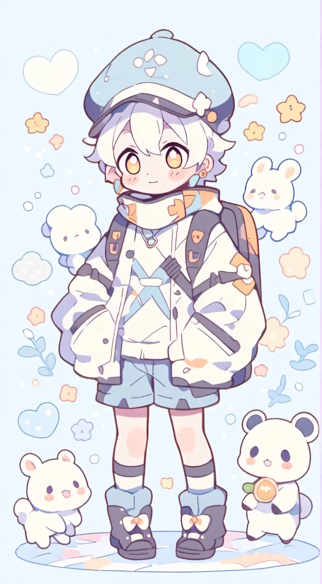 ai character: CaeLos(sun/moon) background