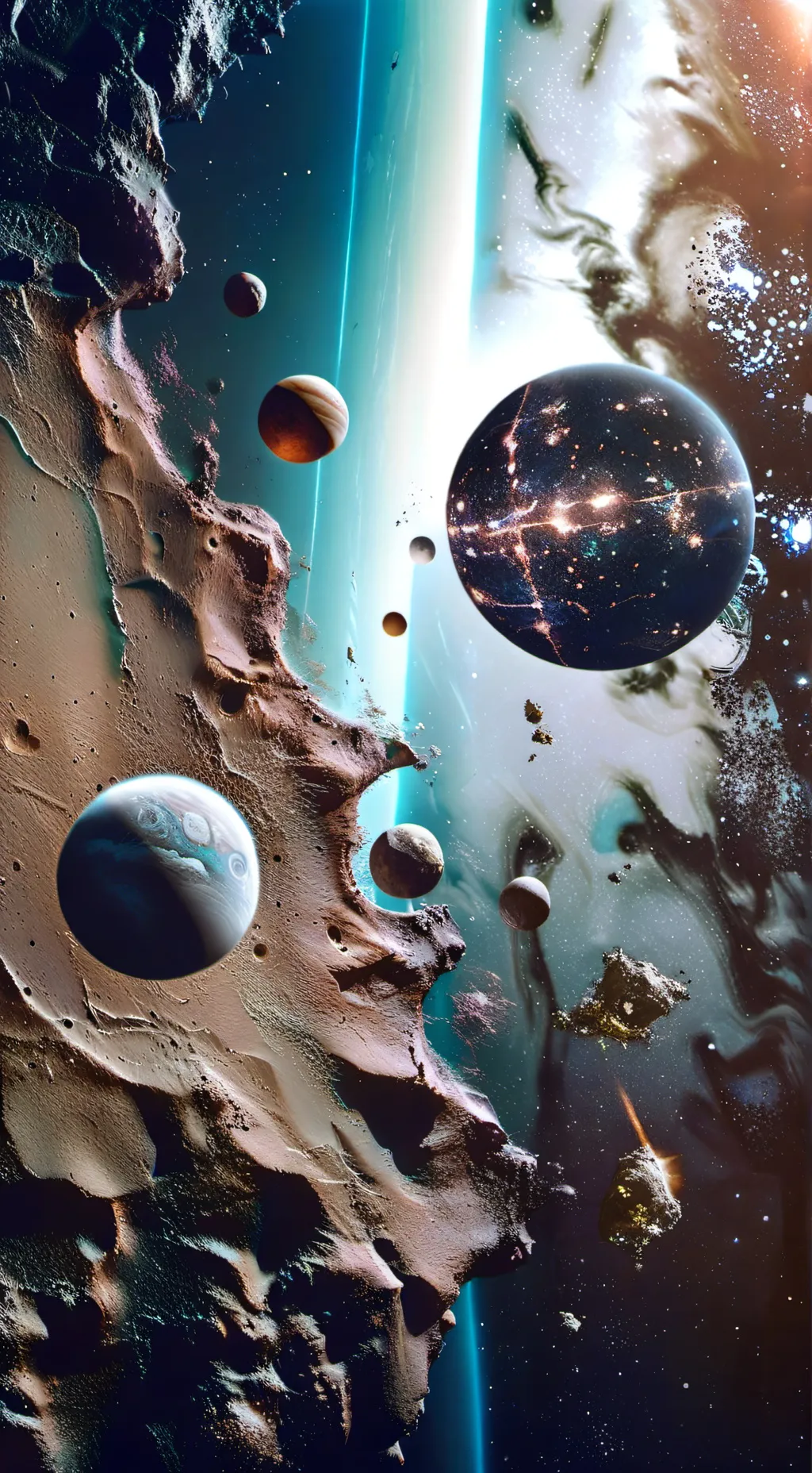 ai character: venus x earth background