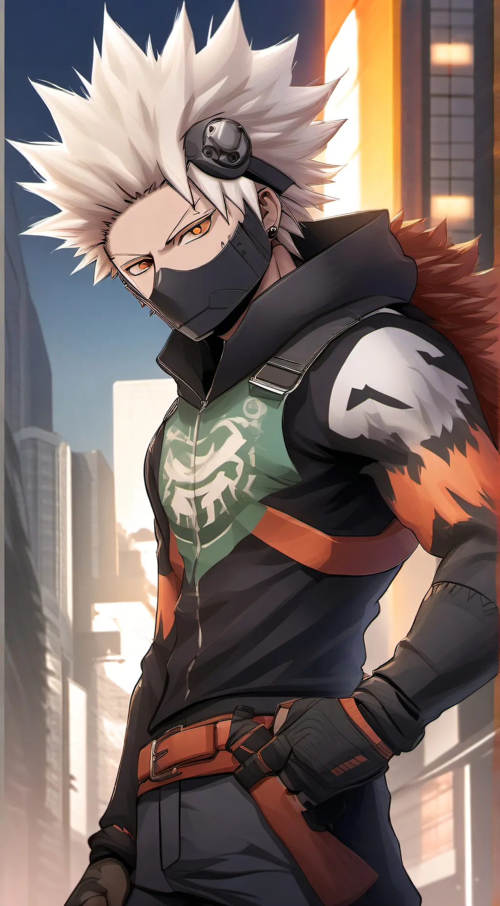 ai character: BAKUGOU  background