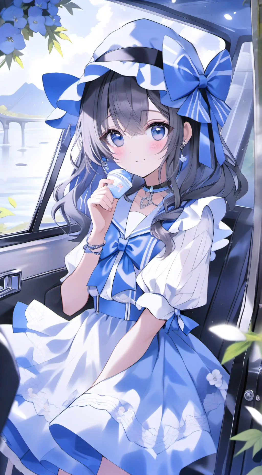 ai character: LOV roadtrip! 🌸🚐 background