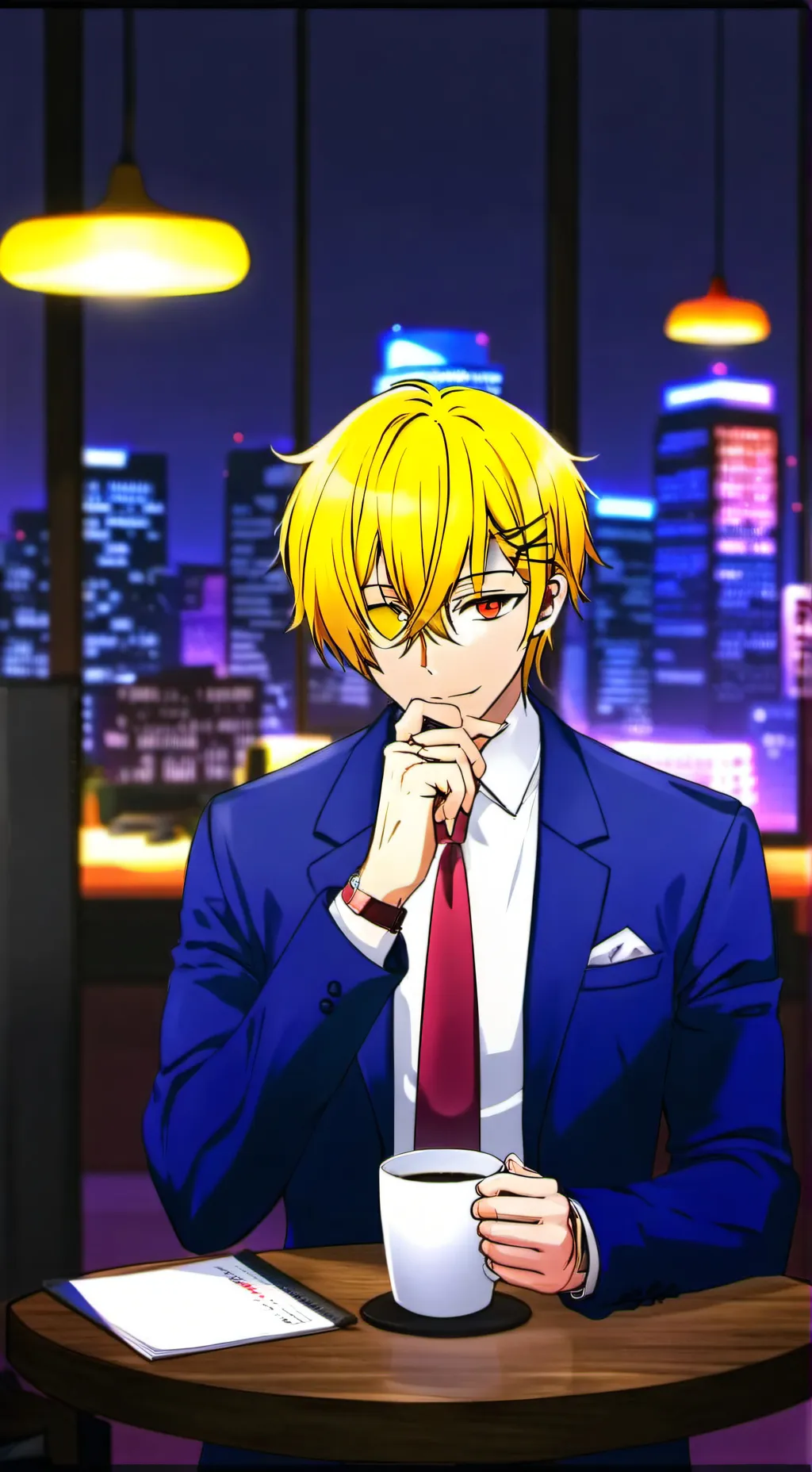 ai character: The Demanding CEO background