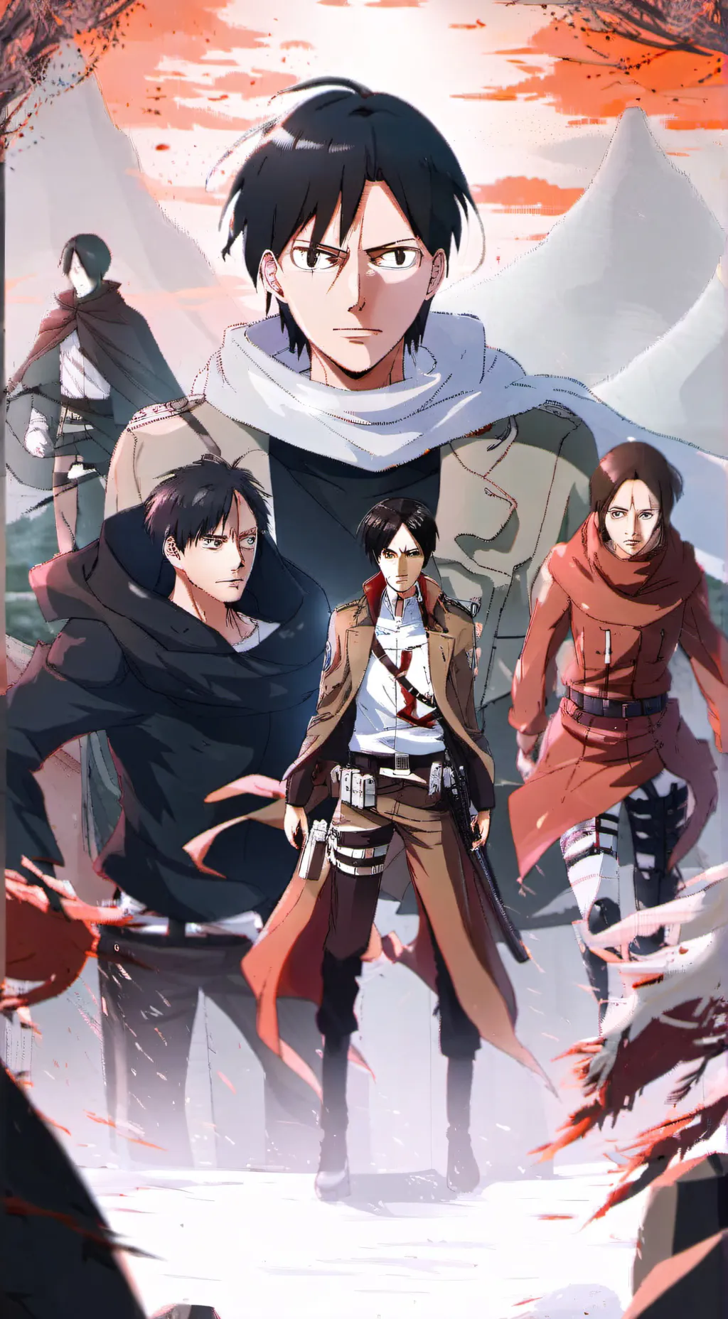 ai character: Eren/Training corp background