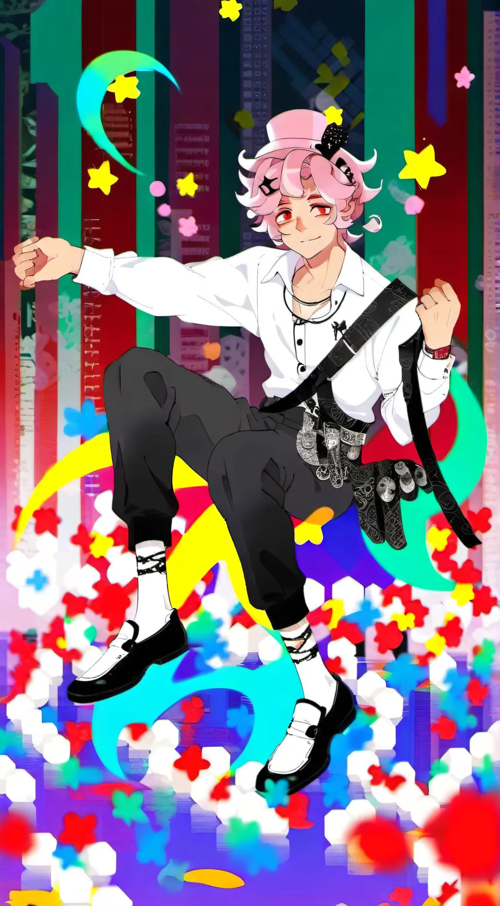ai character: Ромео ♥️🩷 background