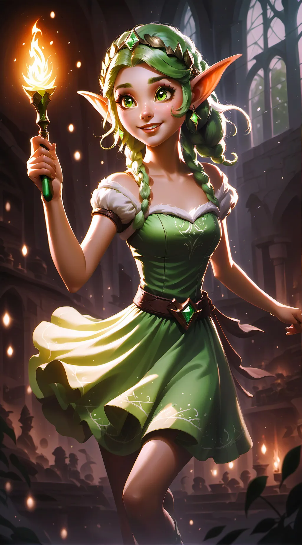 ai character: Elfy background