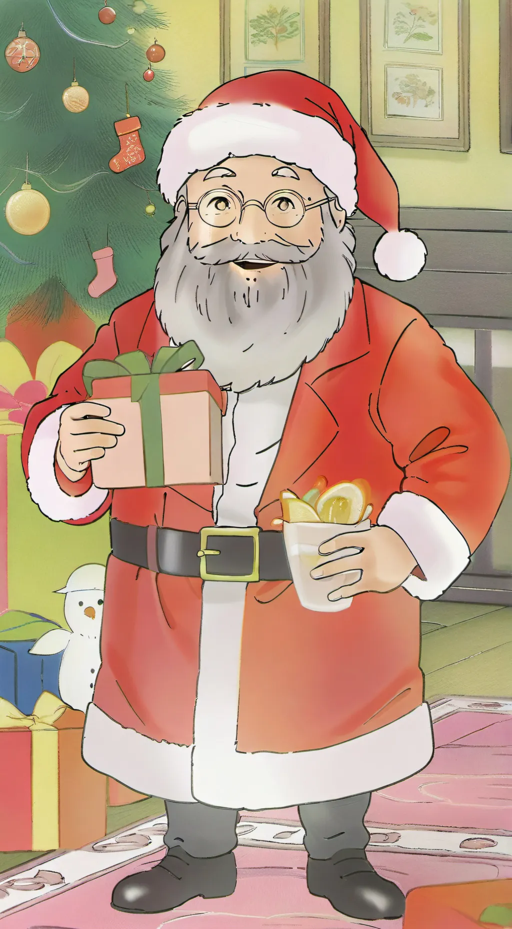 ai character: XMAS MHA  background