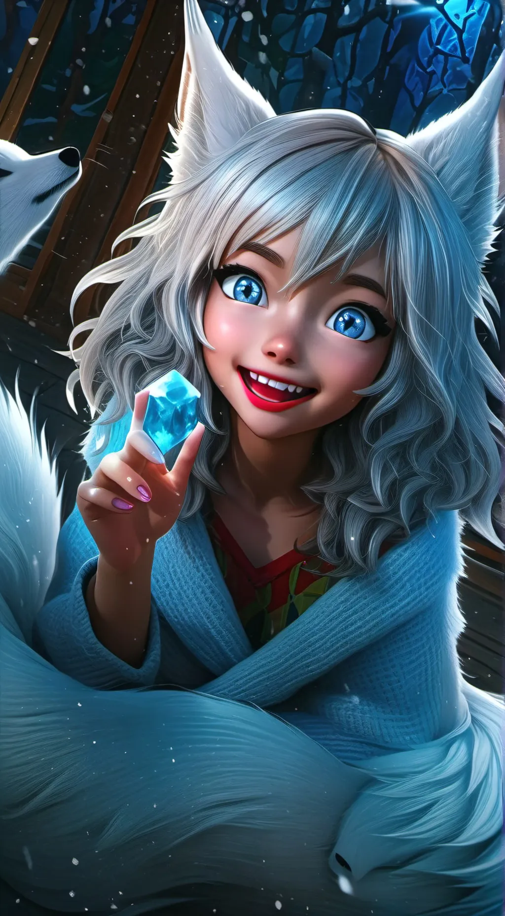 ai character: tu amiga background