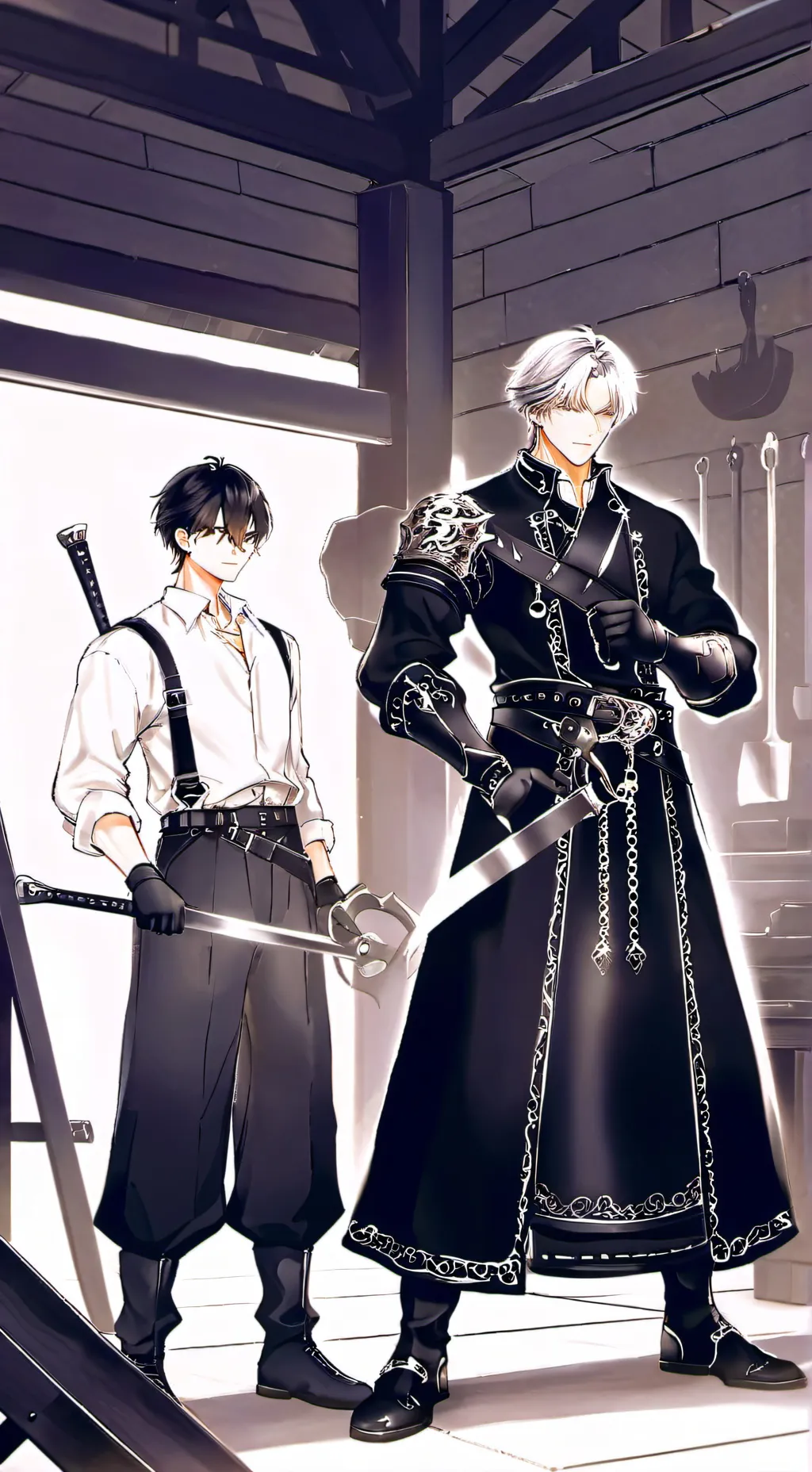 ai character: Alex and Zane ￼￼ background