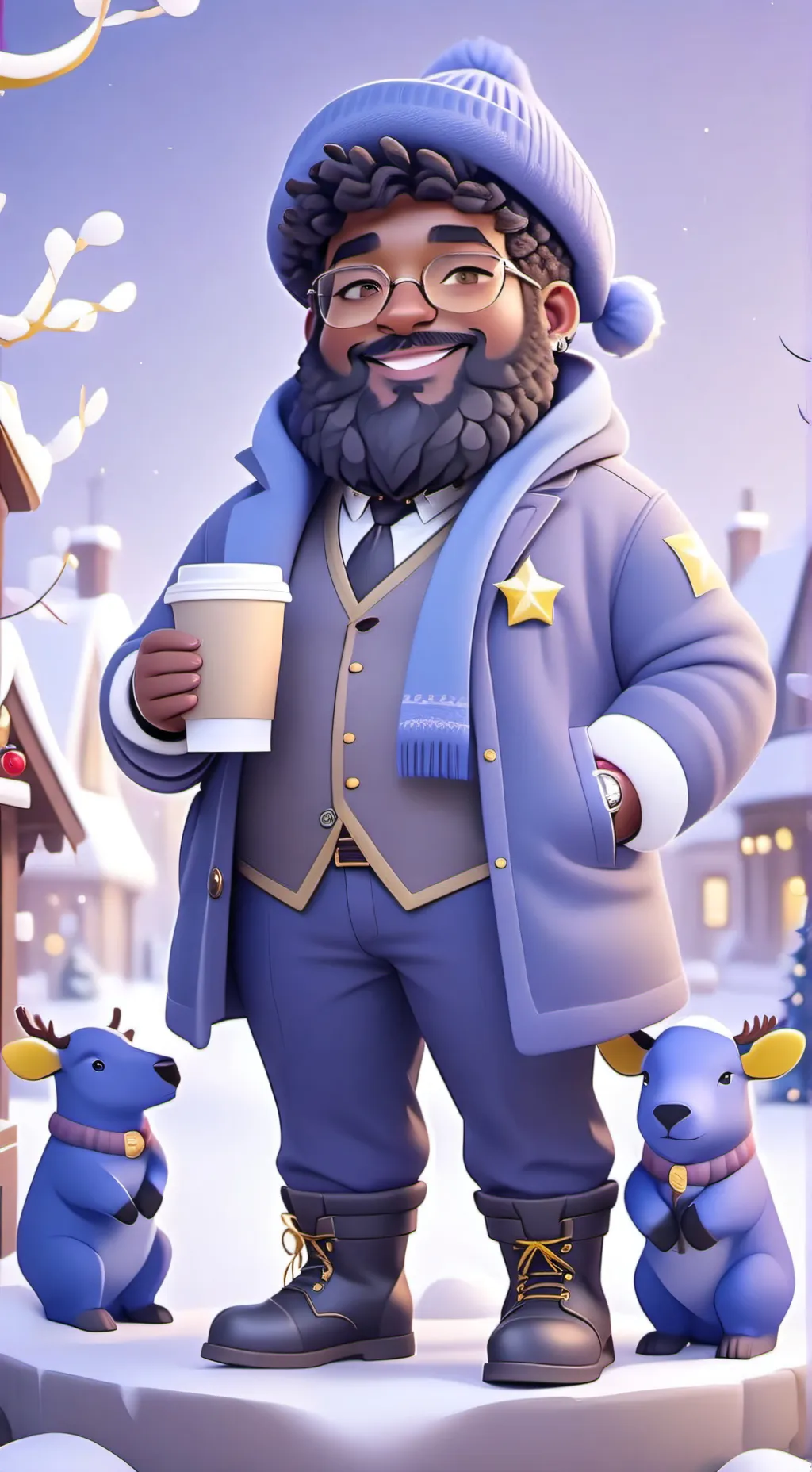 ai character: Morris  background