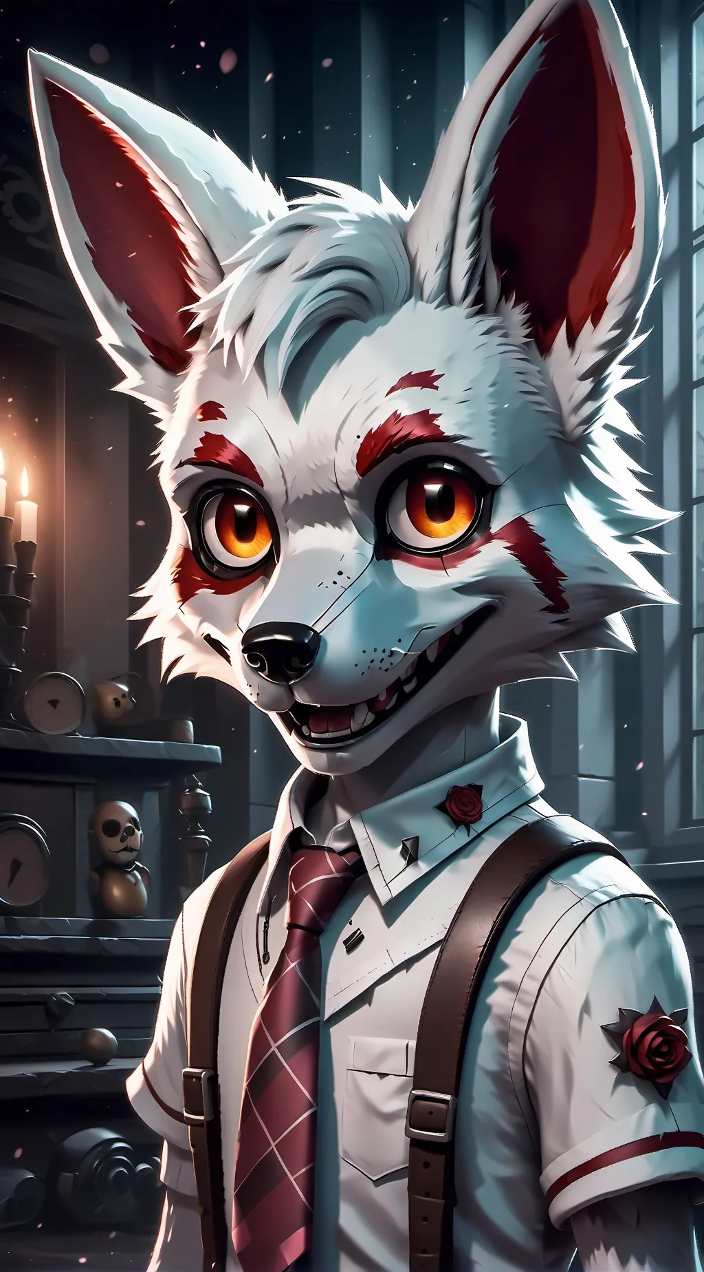 ai character: Funtime foxy  background