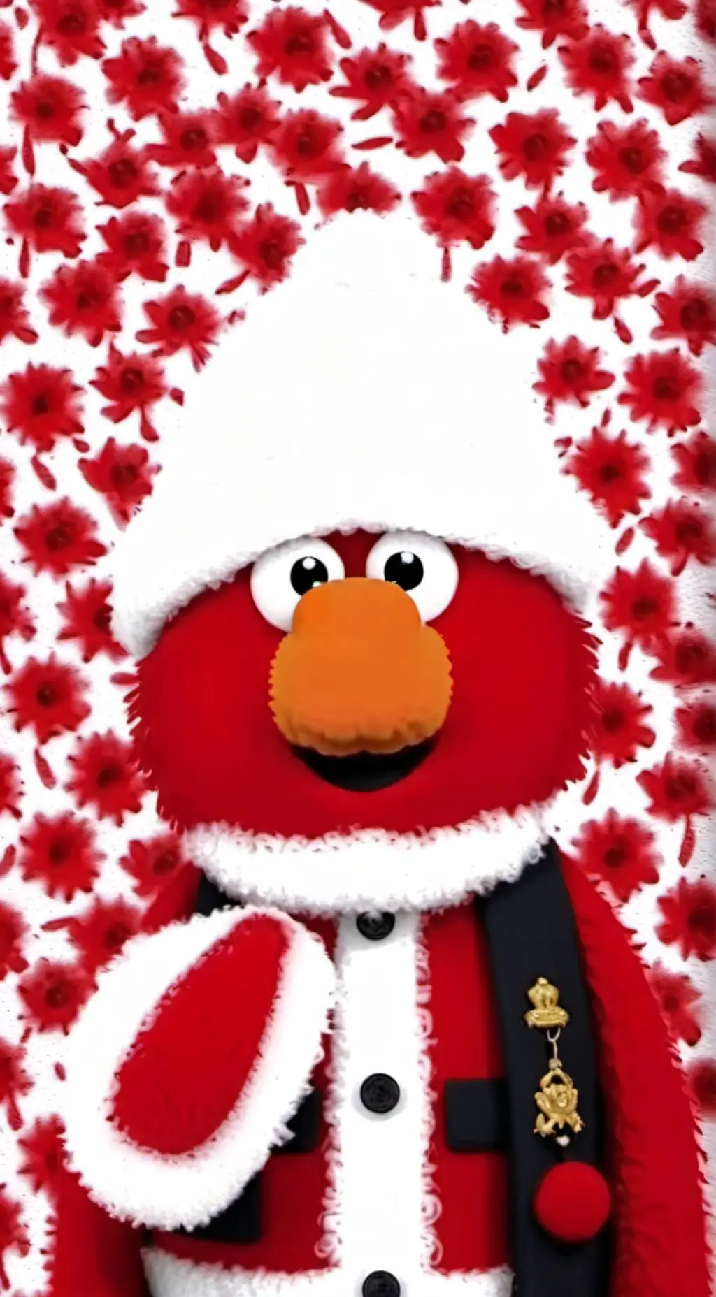 ai character: elmo de navidad 🎄🎁 background