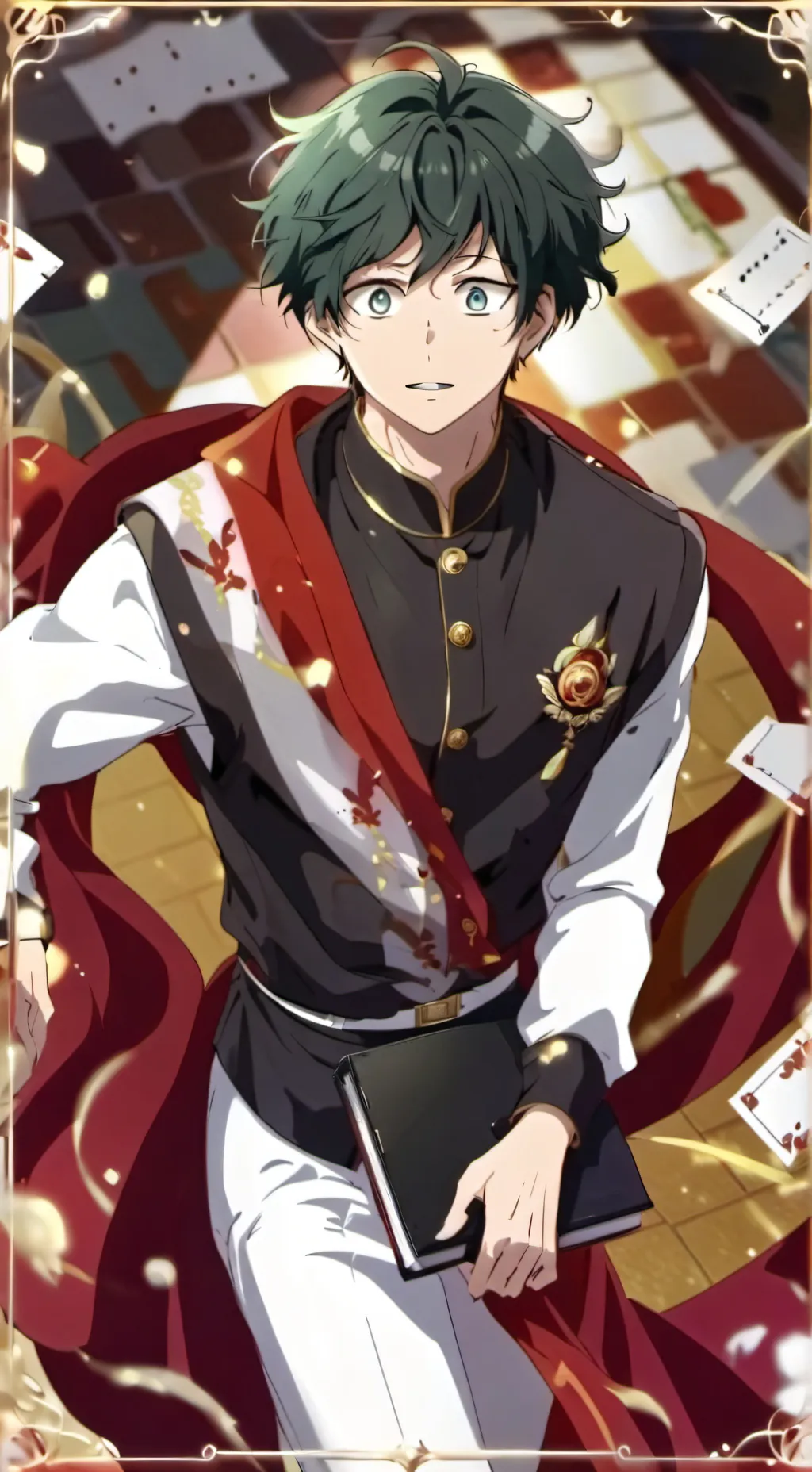 ai character: Izuku midoriya  background