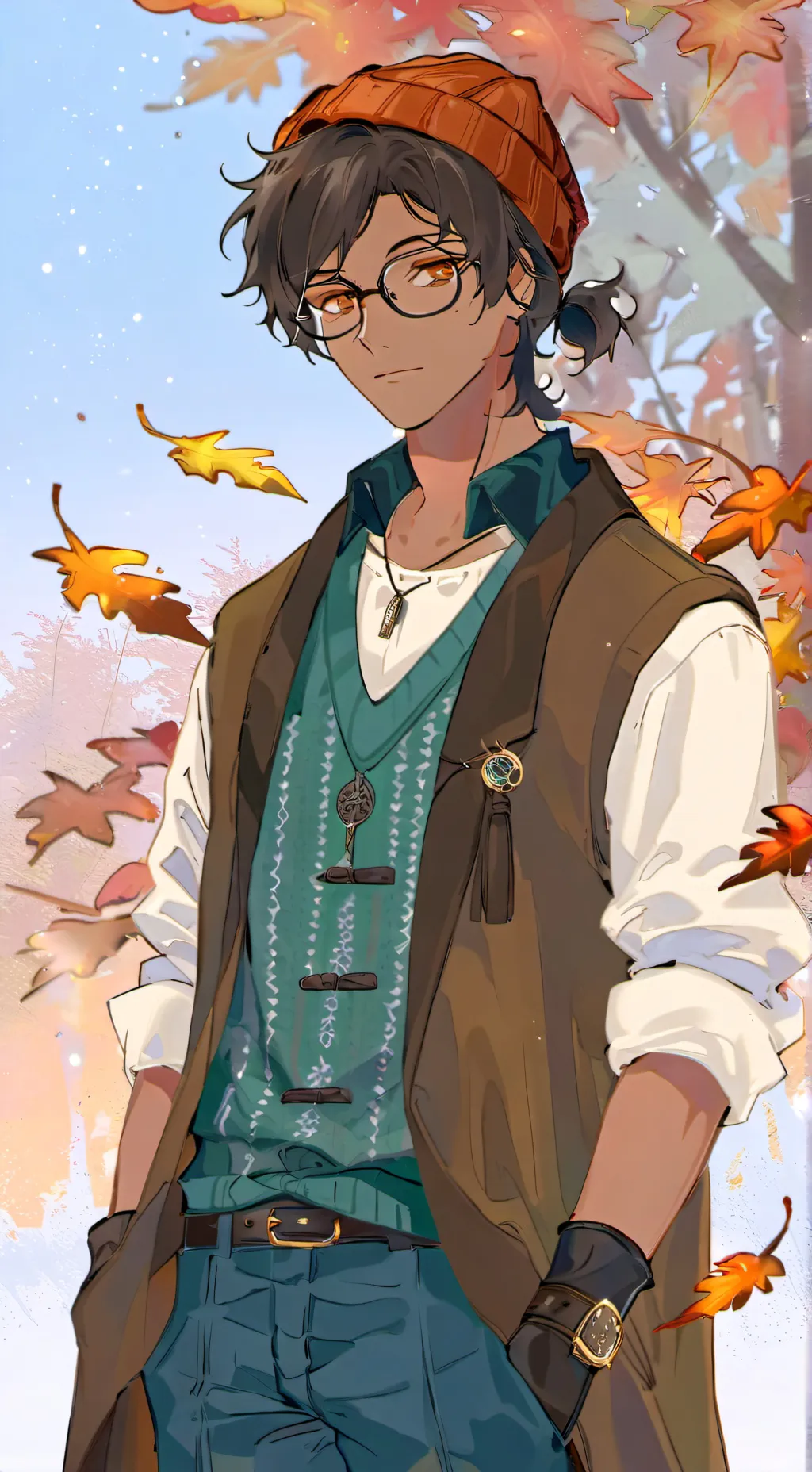 ai character: Gox Maple 🍂🍁☕ background