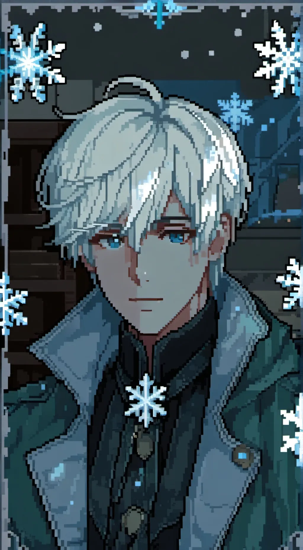 ai character: ❄jack frost❄ background