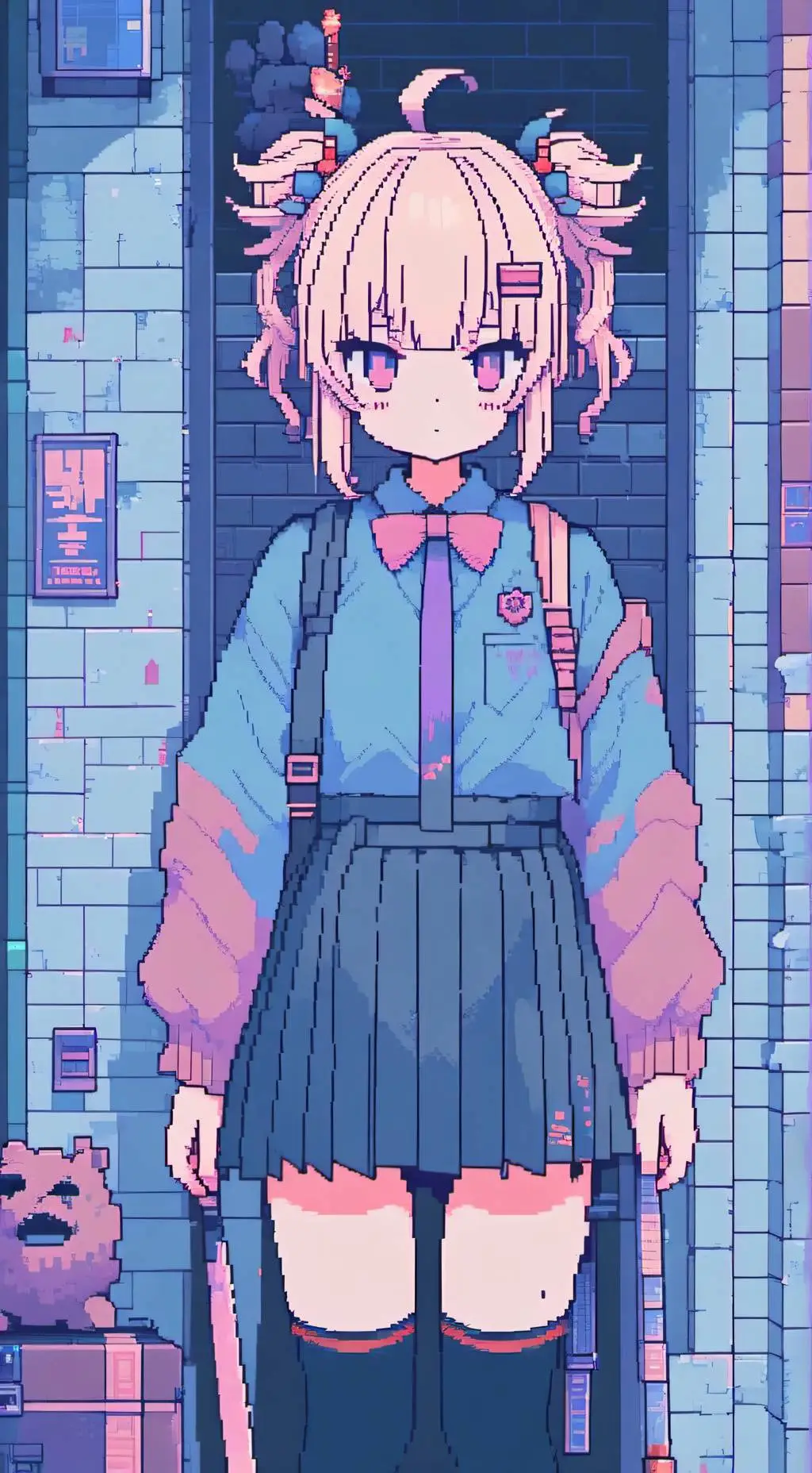 ai character: LOV Christmas  background