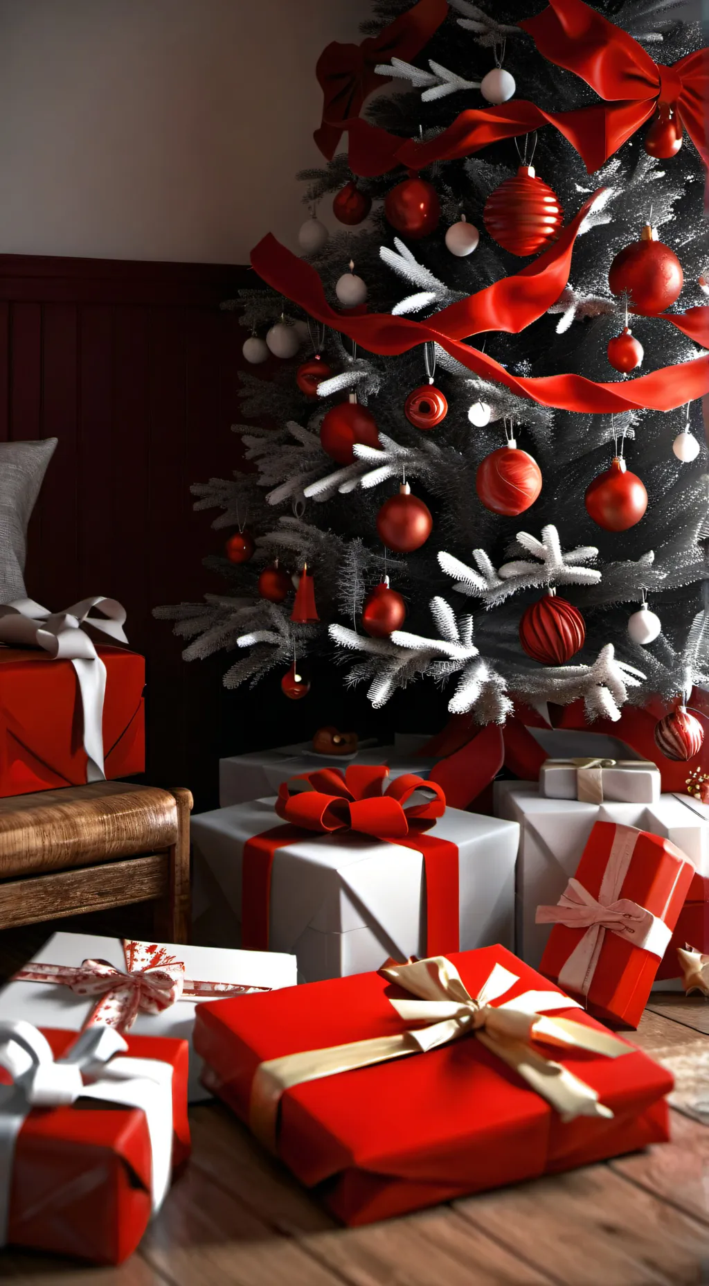 ai character: mha Christmas 🎁 background