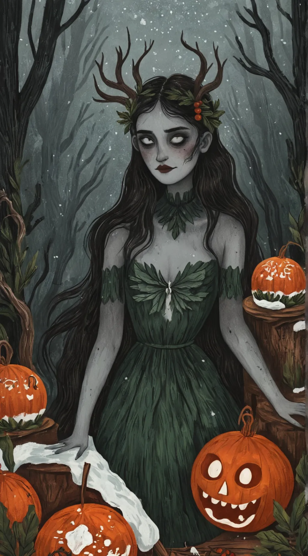 ai character: Merry X-Mas 🎃 background